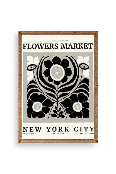 Çiçek Ahşap Çerçeveli Tablo 30 x 42 ürün görseli 1