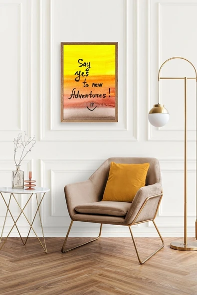 Motto Ahşap Çerçeveli Tablo 23 x 30 - Resim 2