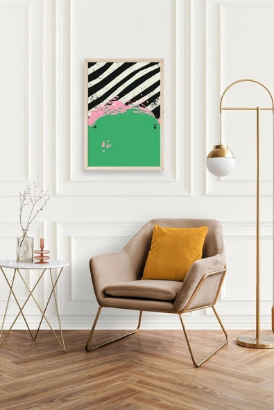 Modern Ahşap Çerçeveli Tablo 50 x 70 - Resim 2