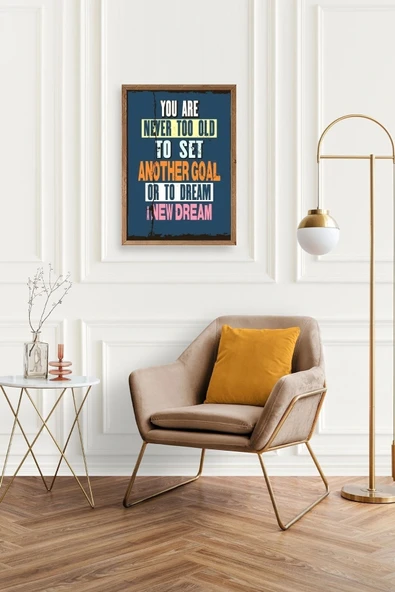 Motto Ahşap Çerçeveli Tablo 23 x 30 - Resim 2