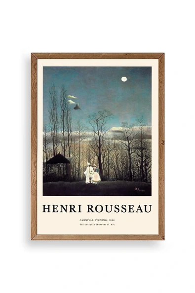 Henri Rousseau Ahşap Çerçeveli Tablo 30 x 42 ürün görseli 1