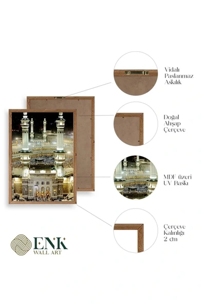 Kabe Ahşap Çerçeveli Tablo 50 x 70 - Resim 4