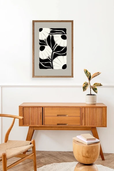 Çiçek Ahşap Çerçeveli Tablo 23 x 30 - Resim 3