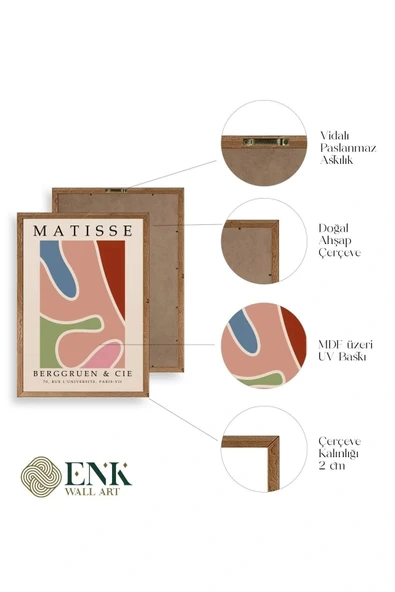 Modern Ahşap Çerçeveli Tablo 50 x 70 - Resim 4