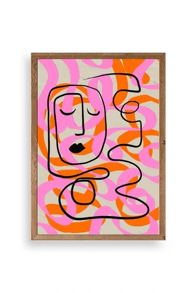 Soyut Ahşap Çerçeveli Tablo 23 x 30 ürün görseli 1