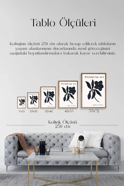 Çiçek Ahşap Çerçeveli Tablo 50 x 70 - Resim 5