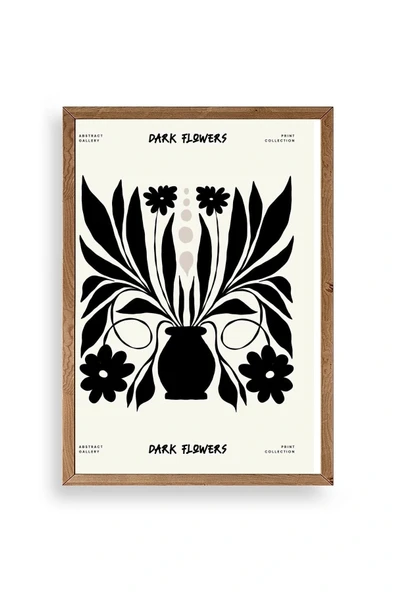 Çiçek Ahşap Çerçeveli Tablo 17 x 23 ürün görseli 1