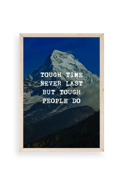 Motto Ahşap Çerçeveli Tablo 23 x 30 ürün görseli 1