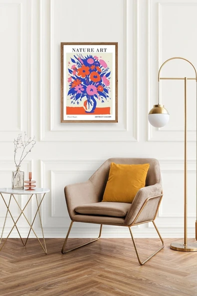 Çiçek Ahşap Çerçeveli Tablo 23 x 30 - Resim 2