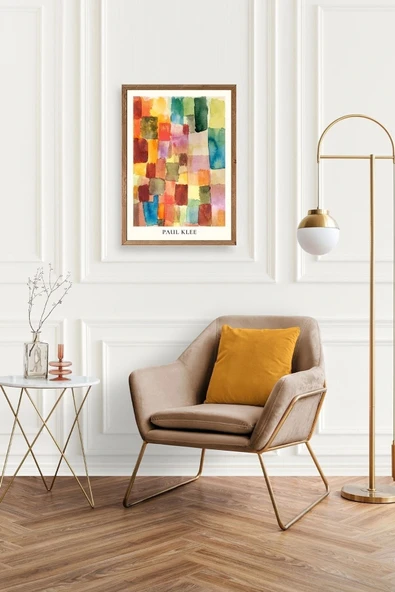 Paul Klee Ahşap Çerçeveli Tablo 23 x 30 - Resim 2