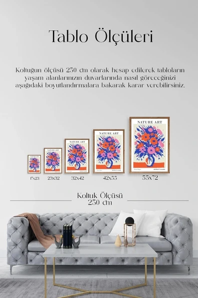 Çiçek Ahşap Çerçeveli Tablo 23 x 30 - Resim 5