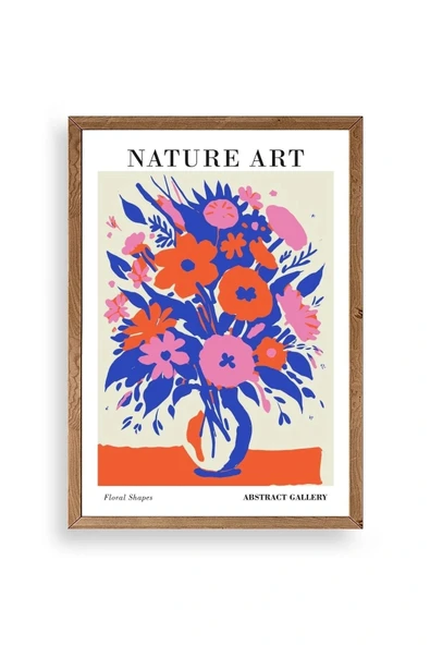 Çiçek Ahşap Çerçeveli Tablo 30 x 42 ürün görseli 1