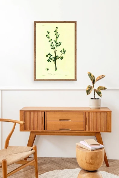 Yapraklar Ahşap Çerçeveli Tablo 30 x 42 - Resim 3