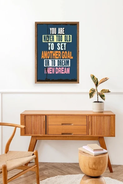 Motto Ahşap Çerçeveli Tablo 23 x 30 - Resim 3