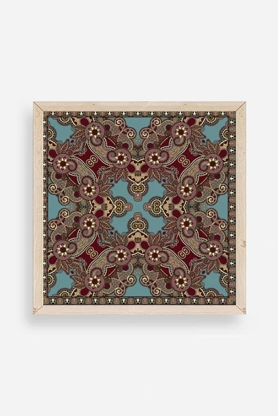 Desen Ahşap Çerçeveli Tablo 42 x 42 ürün görseli 1