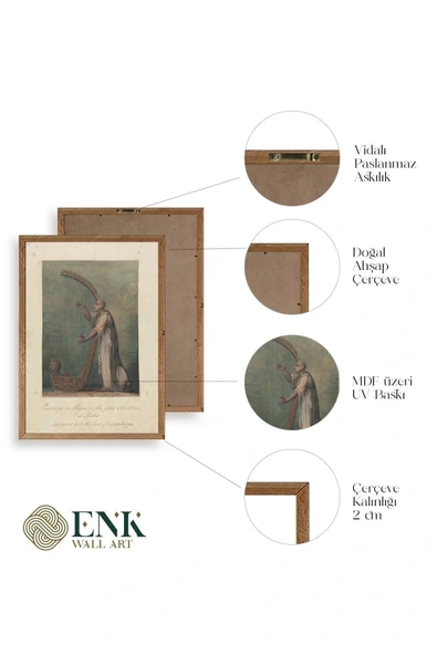 James Bruce Ahşap Çerçeveli Tablo 30 x 42 - Resim 4