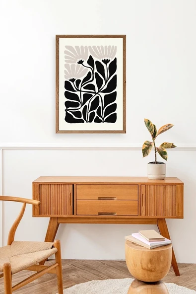 Çiçek Ahşap Çerçeveli Tablo 50 x 70 - Resim 3