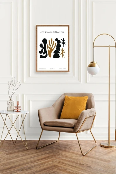 Soyut Ahşap Çerçeveli Tablo 23 x 30 - Resim 3