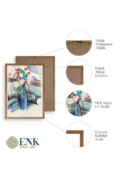 Paul Cézanne Ahşap Çerçeveli Tablo 23 x 30 - Resim 4