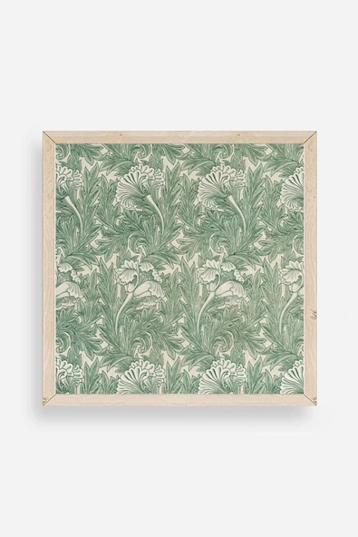 Çiçek Ahşap Çerçeveli Tablo 50 x 50 ürün görseli 1