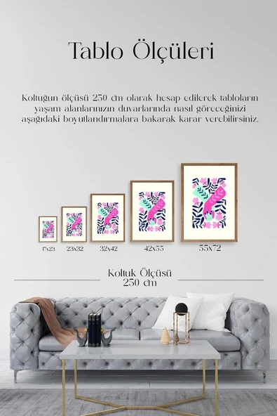 Soyut Ahşap Çerçeveli Tablo 30 x 42 - Resim 5