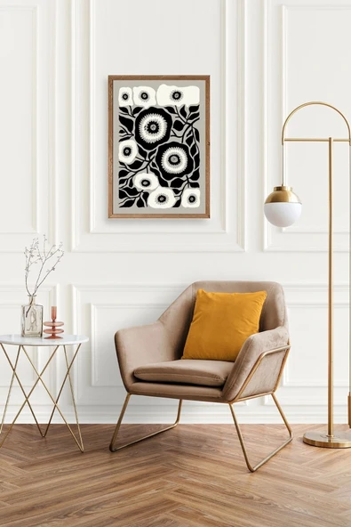 Çiçek Ahşap Çerçeveli Tablo 23 x 30 - Resim 2