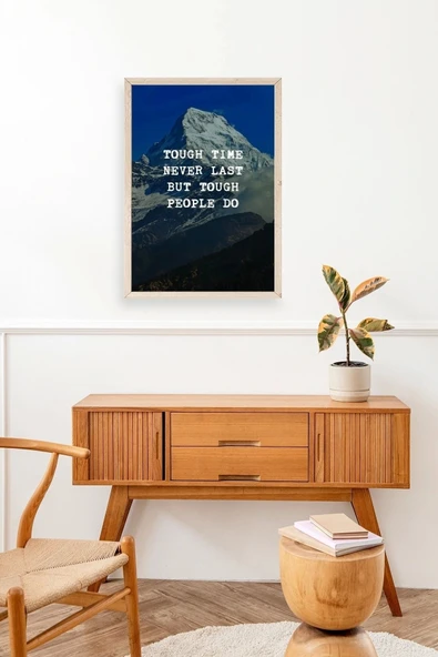 Motto Ahşap Çerçeveli Tablo 23 x 30 - Resim 3