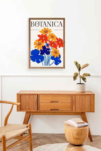 Çiçekler Ahşap Çerçeveli Tablo 30 x 42 - Resim 2