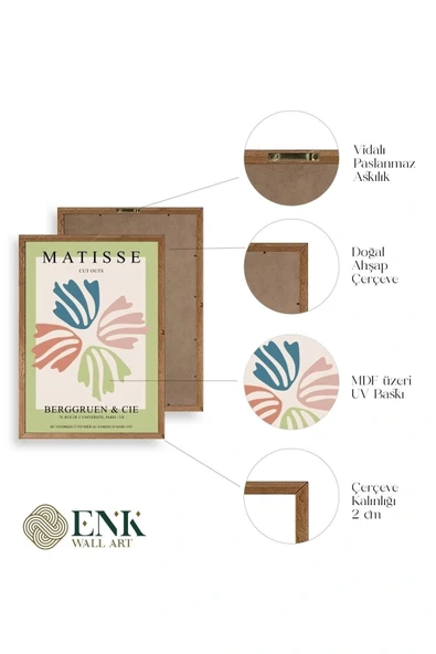 Matisse Ahşap Çerçeveli Tablo 23 x 30 - Resim 4