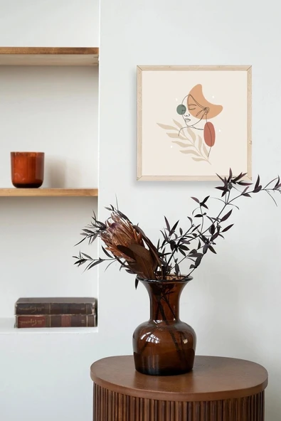 Modern Ahşap Çerçeveli Tablo 50 x 50 - Resim 3