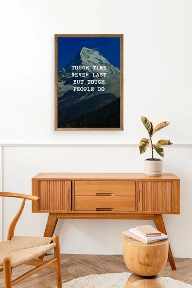 Motto Ahşap Çerçeveli Tablo 30 x 42 - Resim 3