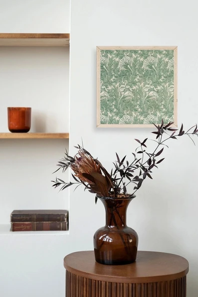 Çiçek Ahşap Çerçeveli Tablo 50 x 50 - Resim 3