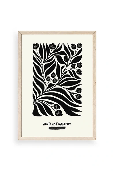 Soyut Ahşap Çerçeveli Tablo 30 x 42 ürün görseli 1