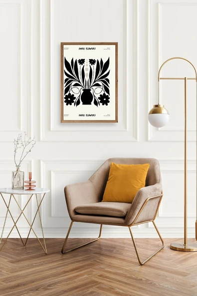 Çiçek Ahşap Çerçeveli Tablo 17 x 23 - Resim 2