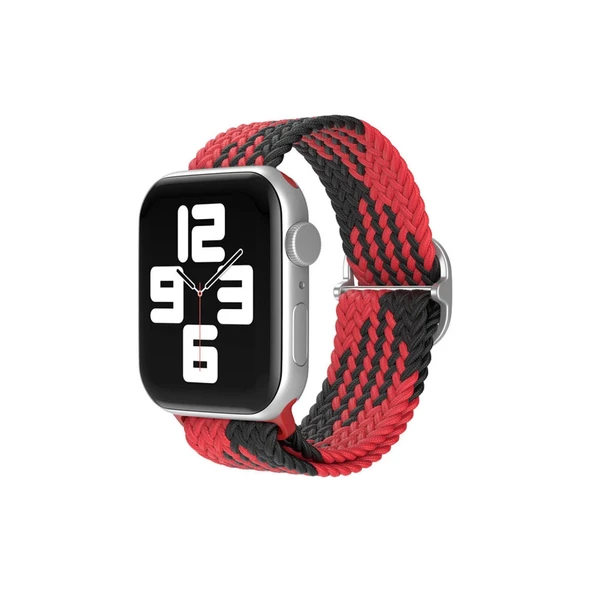 Watch 20mm  Kordon - Kırmızı-siyah ürün görseli 1