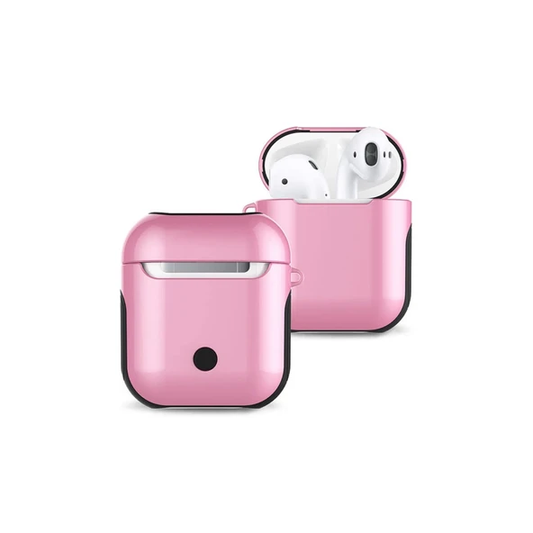 Airpods 2 (2.nesil) 3in1 Kılıf - Pembe ürün görseli 1