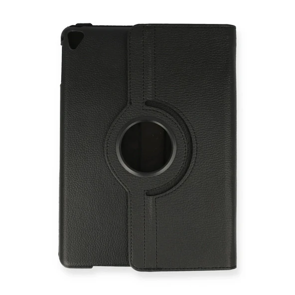 İpad 9.7 (2018) Kılıf 360 Tablet Deri Kılıf - Siyah - Resim 2
