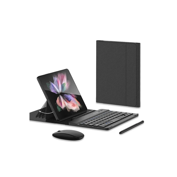 Universal Universal Kılıf Fold Klavye - Karbon Siyah ürün görseli 1