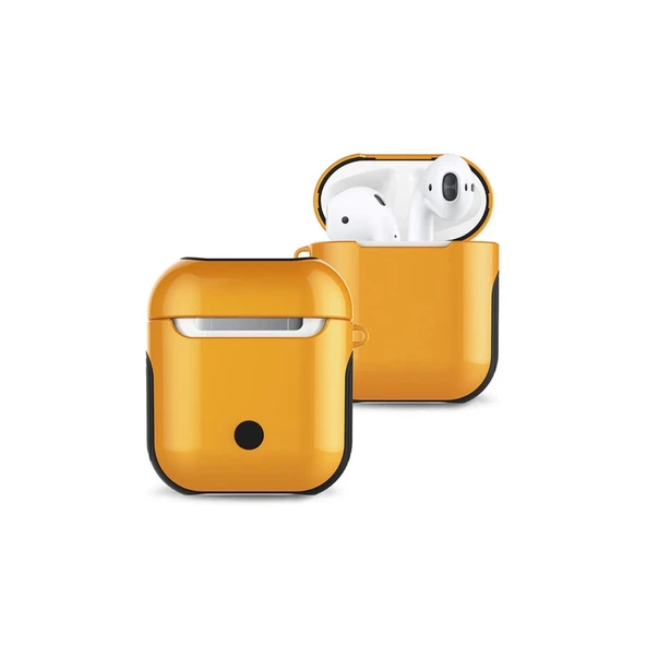 Airpods 2 (2.nesil) 3in1 Kılıf - Sarı ürün görseli 1