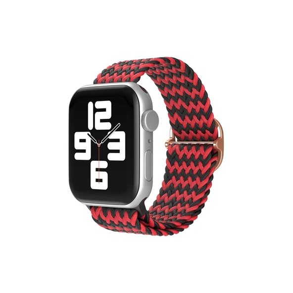 Apple Watch 42mm  Kordon - Zigzag Kırmızı-siyah ürün görseli 1