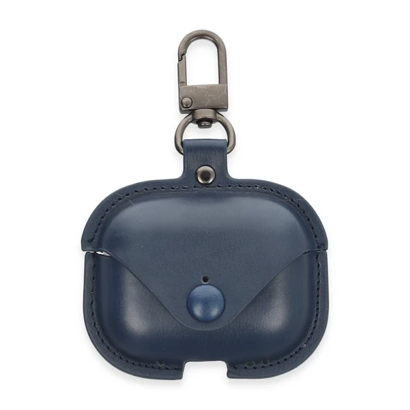Airpods Pro 2 (2.nesil) Çanta Deri Kılıf - Lacivert ürün görseli 1