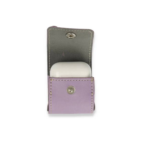 Airpods 2 (2.nesil) Askılı Kılıf - Lila - Resim 4