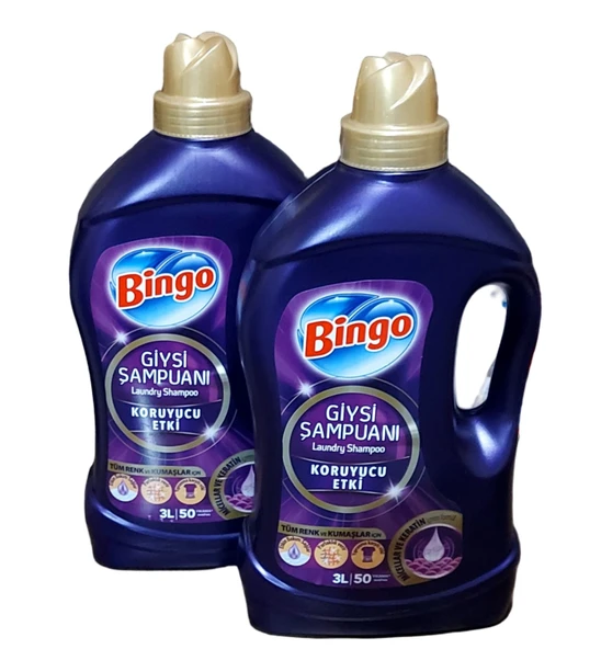 Bingo Giysi Şampuanı Koruyucu Etki 3 lt.  2 Adet ürün görseli 1