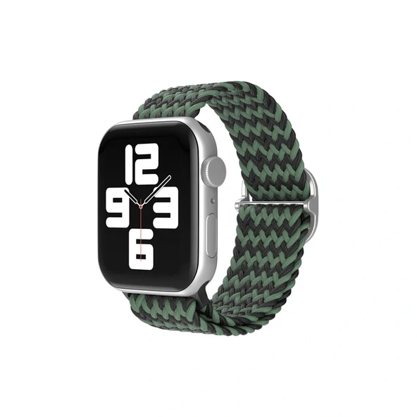 Apple Watch 38mm  Kordon - Zigzag Yeşil-siyah ürün görseli 1