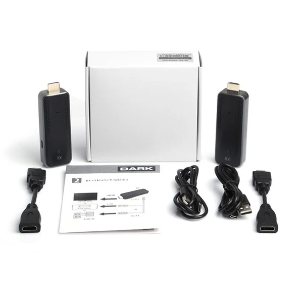 DARK DK-HD-WHDG103K 1080P Kablosuz HDMI Ses ve Görüntü Aktarım Kiti - Resim 6