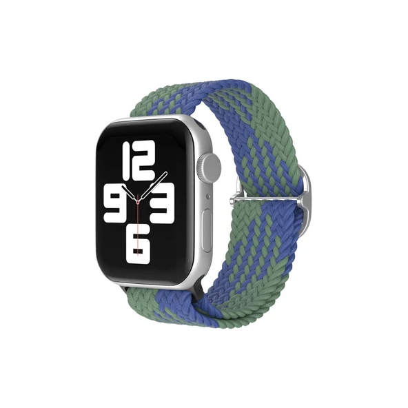 Apple Watch 42mm  Kordon - Yeşil-lacivert ürün görseli 1