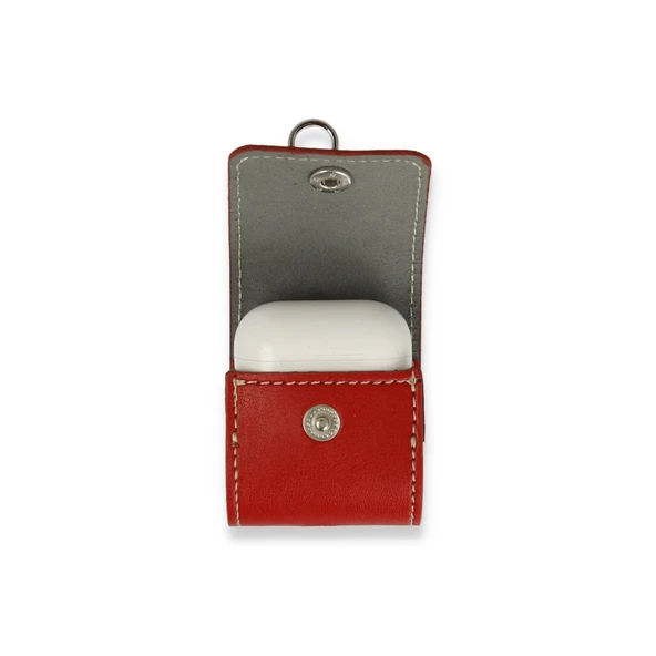 Airpods Pro (1.nesil) Askılı Kılıf - Kırmızı - Resim 4