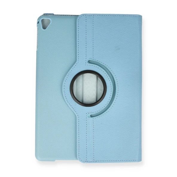 İpad 9.7 (2018) Kılıf 360 Tablet Deri Kılıf - Turkuaz - Resim 2