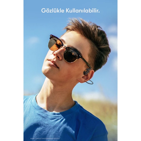 As9 Suya Dayanıklı Bluetooth Kulaklık - Siyah - Resim 8