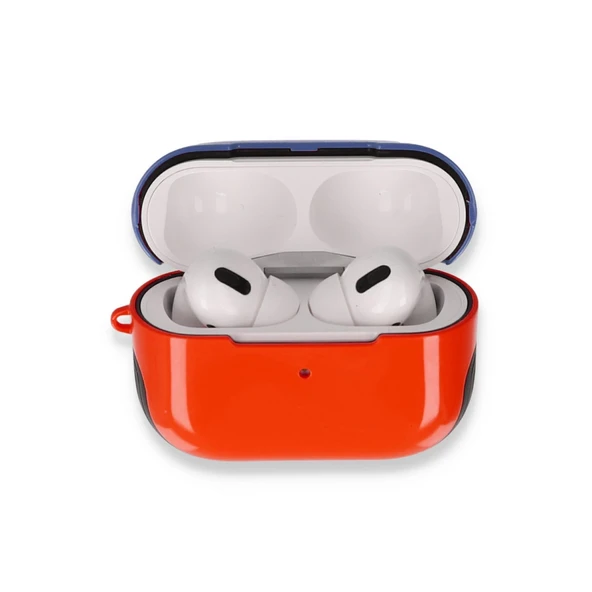 Airpods Pro (1.nesil) 3in1 Kılıf - Kırmızı-lacivert ürün görseli 1
